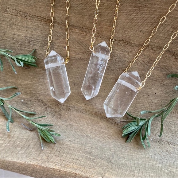 Double Terminated Crystal Pendant - Picture 2 of 8